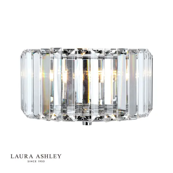 Fernhurst Wall Light Polished Chrome Glass