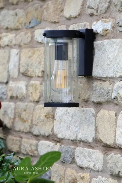 Arthur Outdoor Matt Black Wall Light IP44