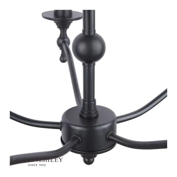Ludchurch 5 Light Pendant in Black Finish
