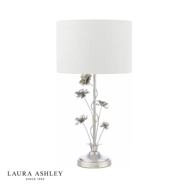Lyndale Distressed Silver Leaf Table Lamp C/W Shade