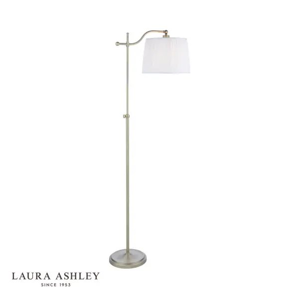 Hemsley Antique Brass Floor Lamp C/W Shade