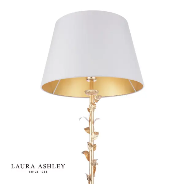 Halton Gold Leaf Floor Lamp C/W Shade