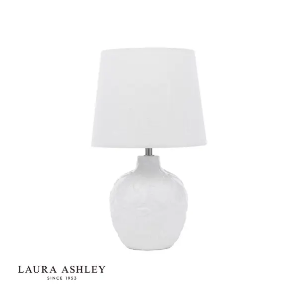 Redhall White Ceramic Table Lamp C/W Shade
