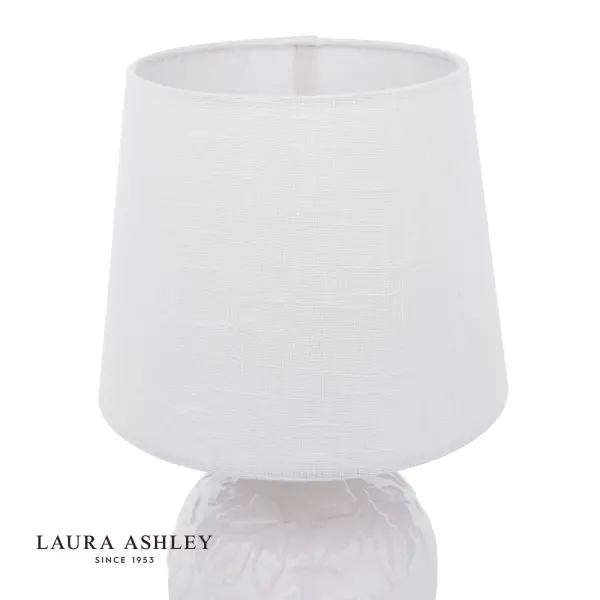 Redhall White Ceramic Table Lamp C/W Shade