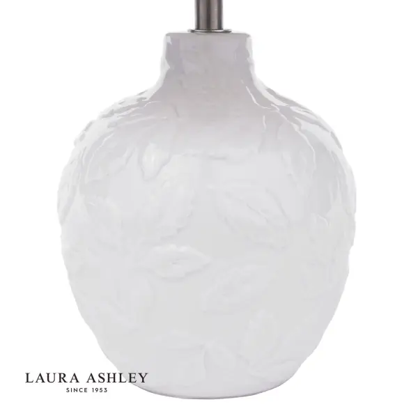 Redhall White Ceramic Table Lamp C/W Shade