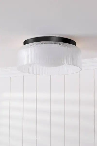 Clarissa Matt Black Flush Fitting IP44