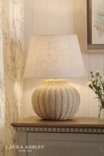 Fernhill Rattan Table Lamp C/W Shade