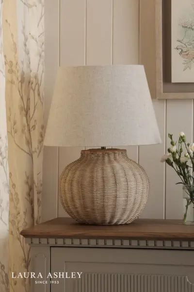 Fernhill Rattan Table Lamp C/W Shade