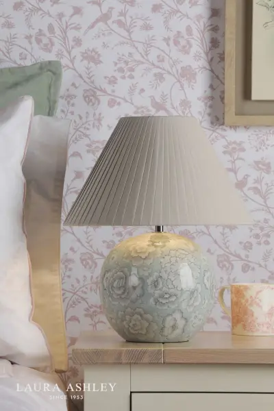 Montford Blue Table Lamp C/W Shade