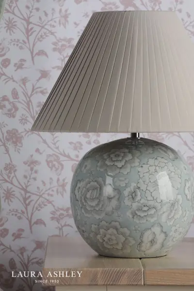 Montford Blue Table Lamp C/W Shade