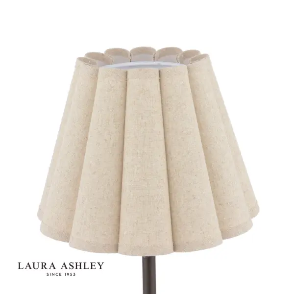 Holwell Antique Bronze Table Lamp C/W Natural Shade