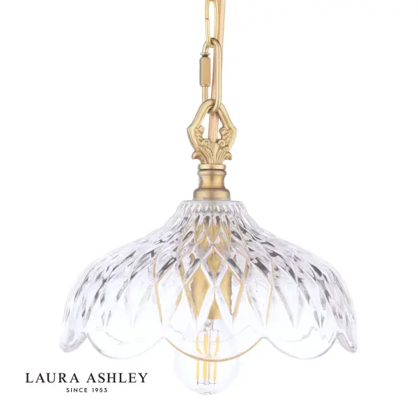 Eversden Antique Brass Single Pendant