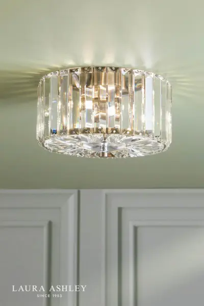 Fernhurst Small 3 Light Antique Brass Flush Fitting