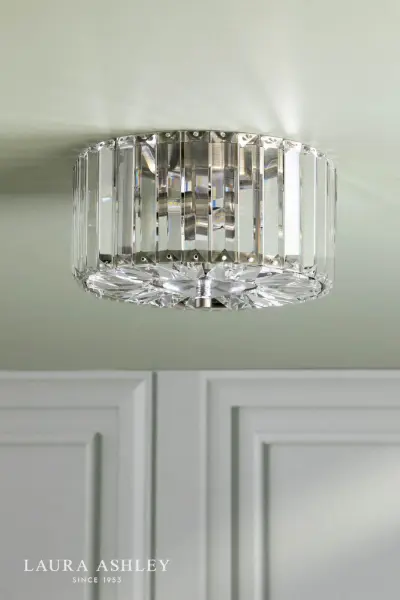 Fernhurst Small 3 Light Antique Brass Flush Fitting