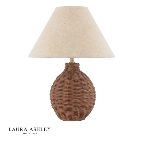 Fernhill Antique Brown Table Lamp C/W Shade