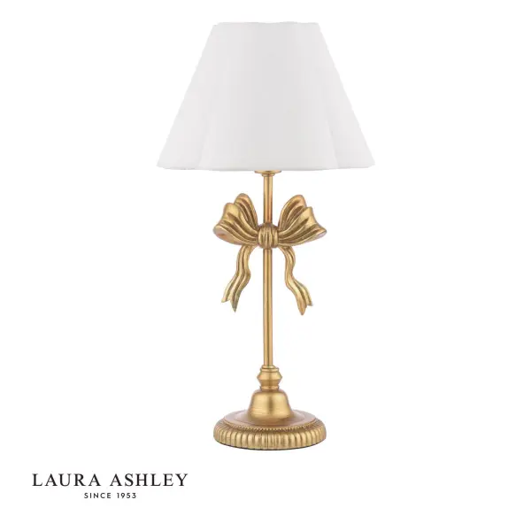 Larkfield Bow Gold Table Lamp C/W Shade