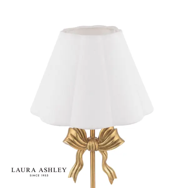 Larkfield Antique Gold Bow Wall Light C/W Shade