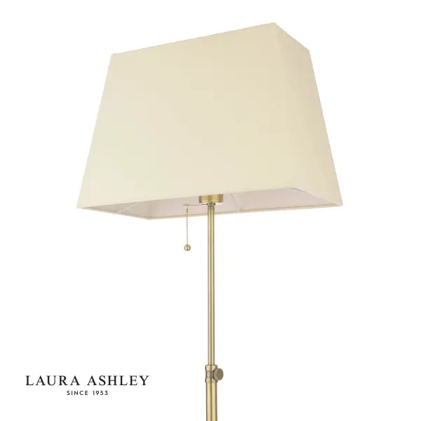 Bartley Antique Brass Floor Lamp C/W Shade