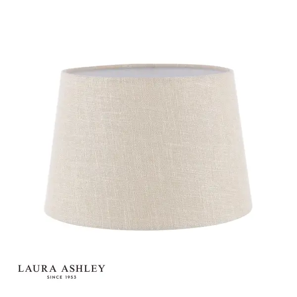 Bacall Natural Linen Drum Shade 250mm/10 inch