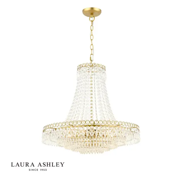 Enid Large Antique Brass Chandelier