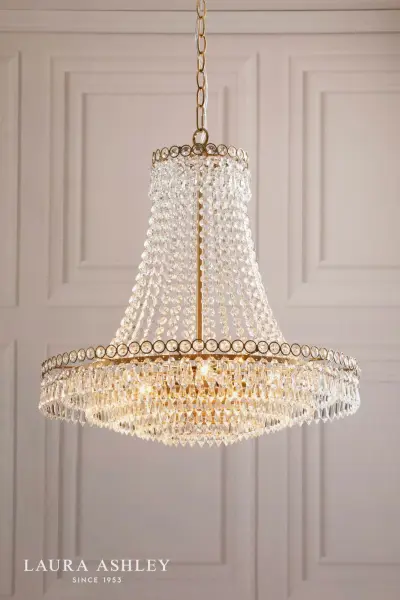 Enid Large Antique Brass Chandelier
