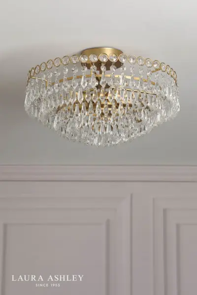 Enid Antique Brass Semi Flush Fitting