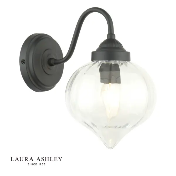 Whitham Matt Black Bathroom Wall Light IP44