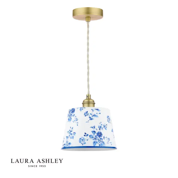 China Rose Blue & White Single Pendant