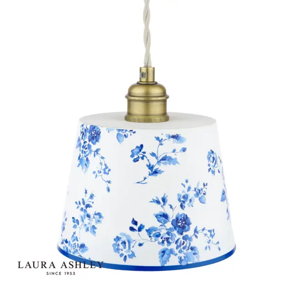 China Rose Blue & White Single Pendant
