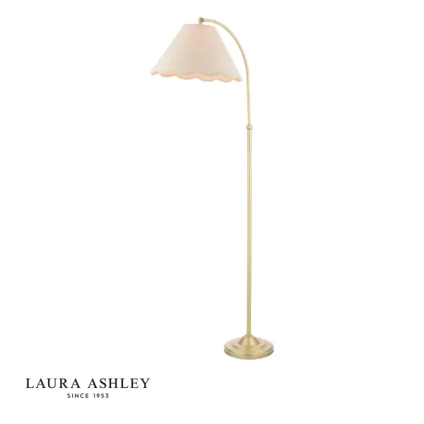 Cordwell Antique Brass Floor Lamp C/W Shade