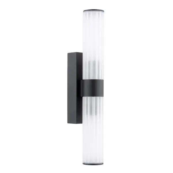 Lars Matt Black Up & Down Bathroom Wall Light