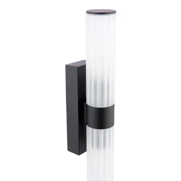 Lars Matt Black Up & Down Bathroom Wall Light
