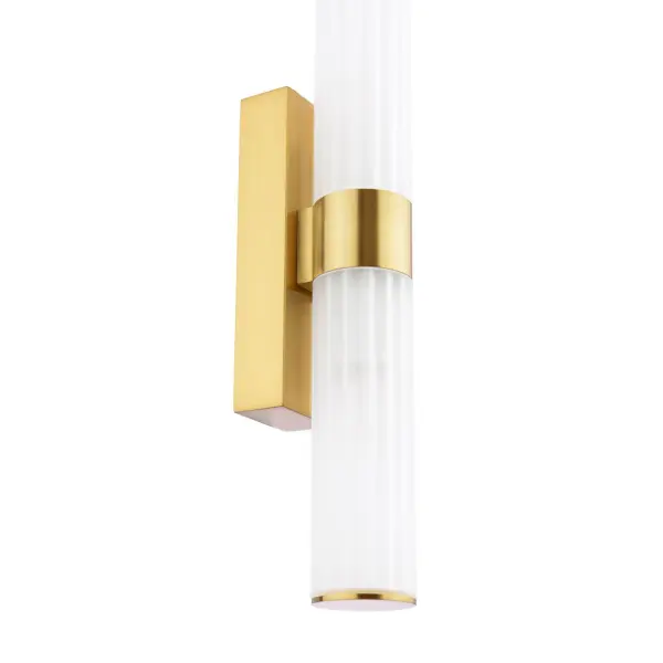 Lars Brushed Gold Up & Down Bathroom Wall Light