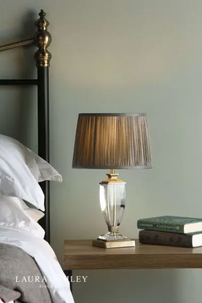 Laura Ashley Carson Antique Brass & Crystal Table Lamp Base Small
