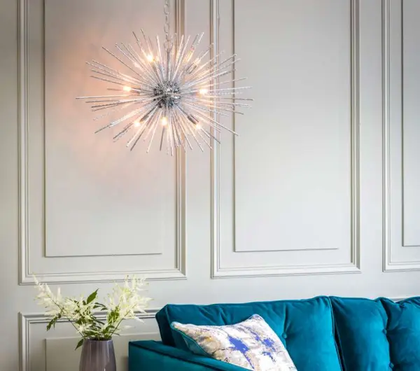 Lena Polished Chrome 9 Light Pendant