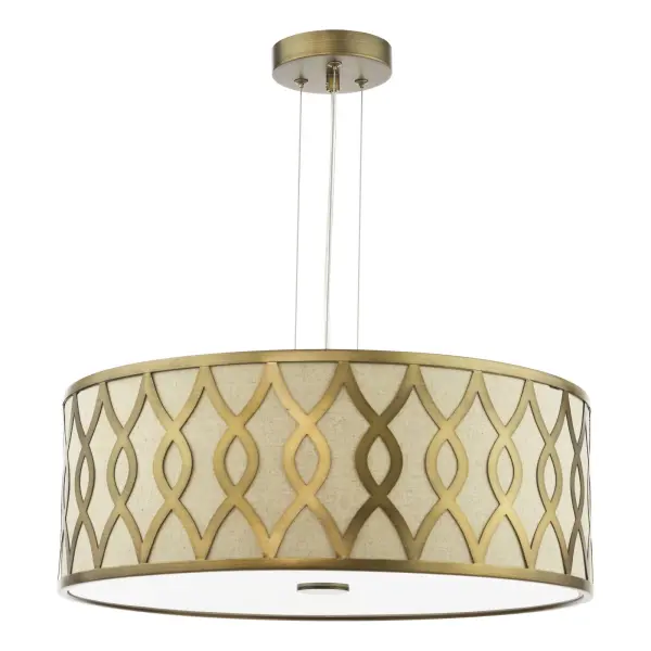 Locryn 4 Light Brushed Bronze Pendant