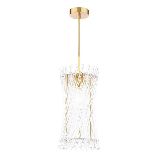 Loire Single Natural Brass Pendant