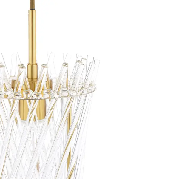Loire Single Natural Brass Pendant