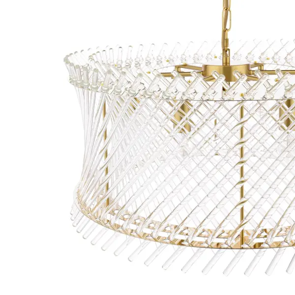 Loire 6 Light Natural Brass Pendant