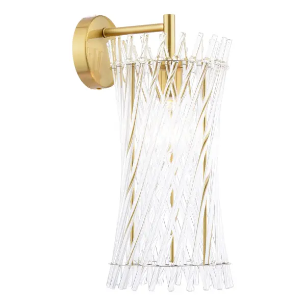 Loire Natural Brass Wall Light