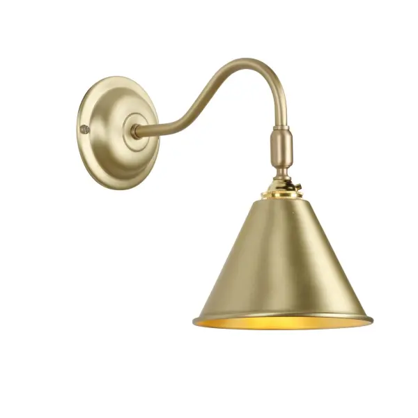 London Wall Light Butter Brass