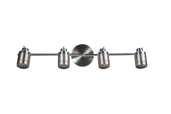 Luxo 4 light Spotlight Bar in Satin Chrome