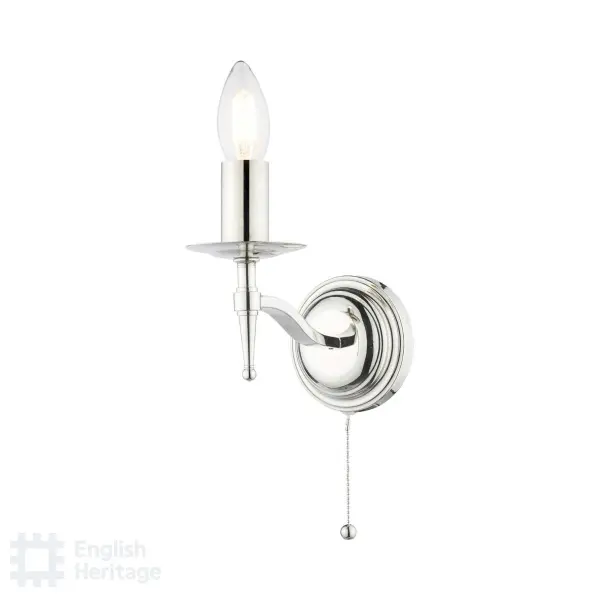 Marble Hill Polished Nickel Wall Light