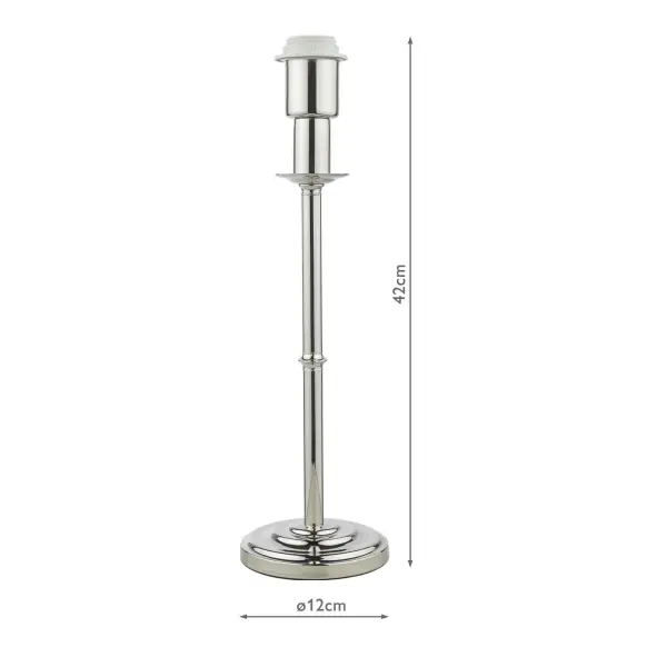 Marble Hill Polished Nickel Base Only Table Lamp