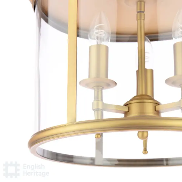 Marble Hill 3 Light Aged Brass Flush Fitting