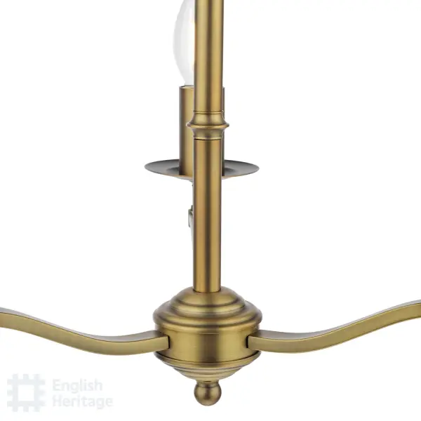 Marble Hill Aged Brass 3 Light Pendant