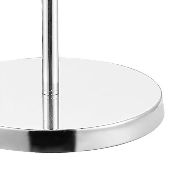 Markle Polished Chrome and Crystal Floor Lamp c/w Oval Shade