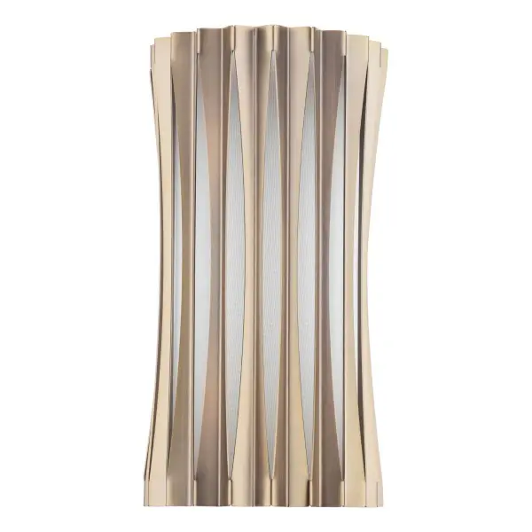 Netra 2 Light Satin Bronze & Ivory Wall Fitting