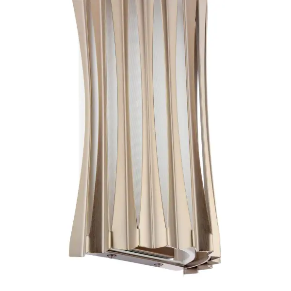 Netra 2 Light Satin Bronze & Ivory Wall Fitting