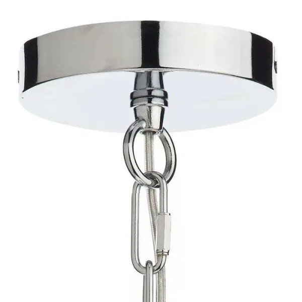 Nolan 1 Light Pendant Polished Chrome & Clear Glass